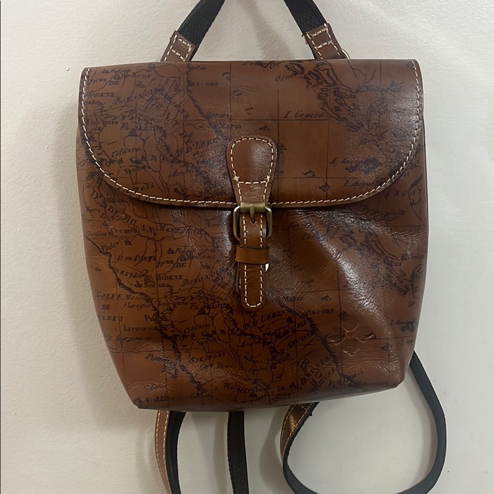 Patricia Nash Vatoni Map Print Backpack